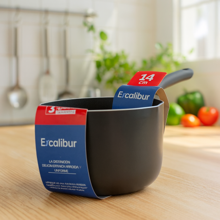 Olla Lechera EXCALIBUR 14 cm A164-MP2201 | Calienta líquidos con seguridad y estilo